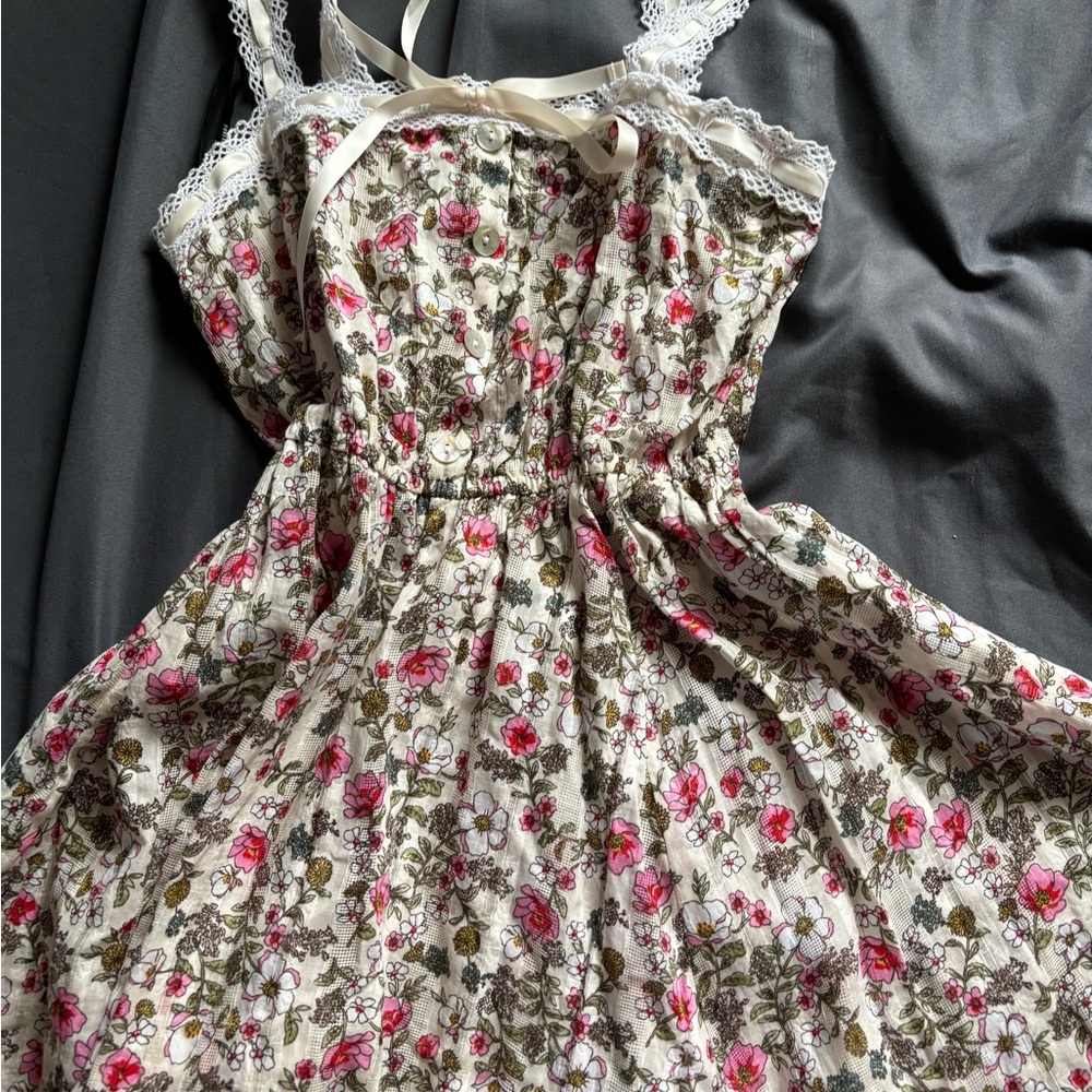 Forever 21 Floral Kids Dress with Lace